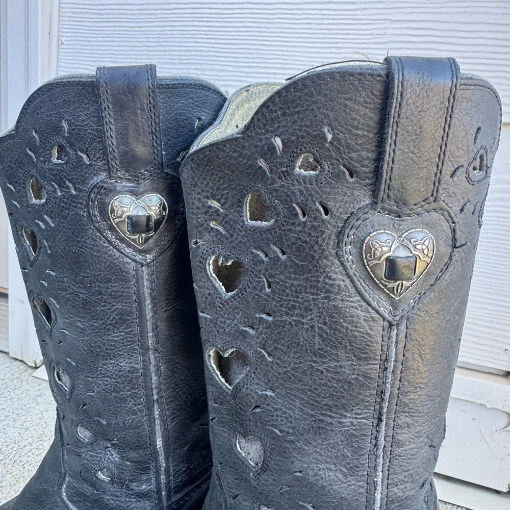 Durango Black Heart Cutout Western Boots - Women's - Picture 3 of 7